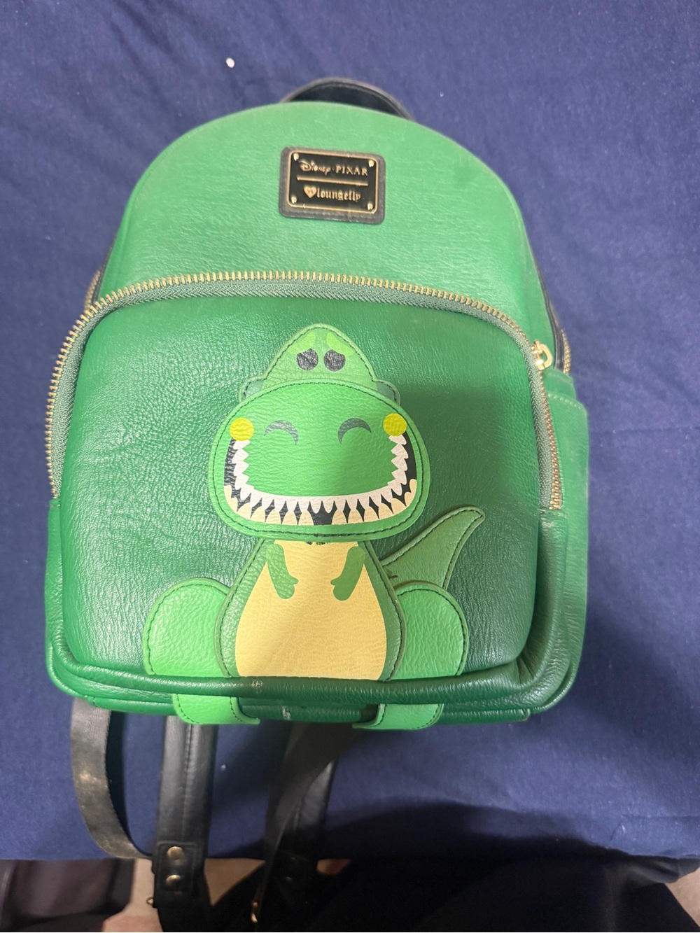 Loungefly Green Rex Character Mini Backpack